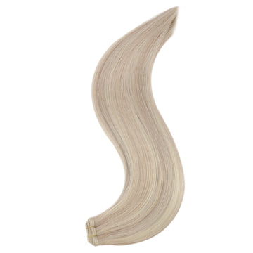 Fshine Virgin PU Sew In Hair Invisible 100% Remy Human Hair Weft Bundles Color #18P613 - FShine Shop